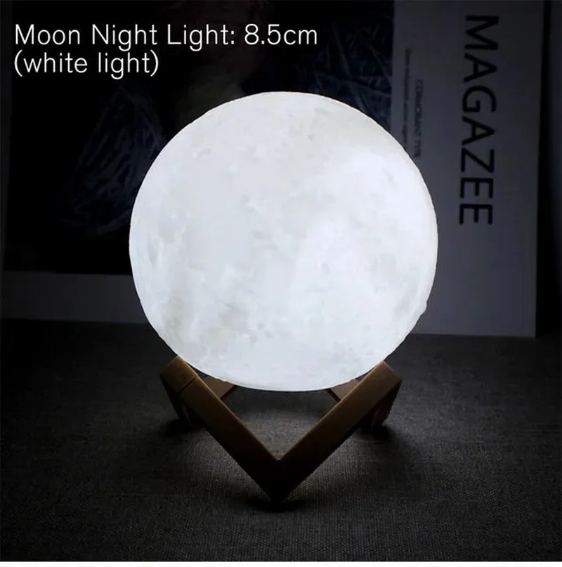 Lampe Lune Étoilée D5 - Décoration Parfaite pour la Chambre